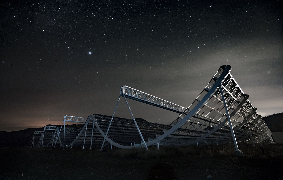 CHIME radio telescopes.