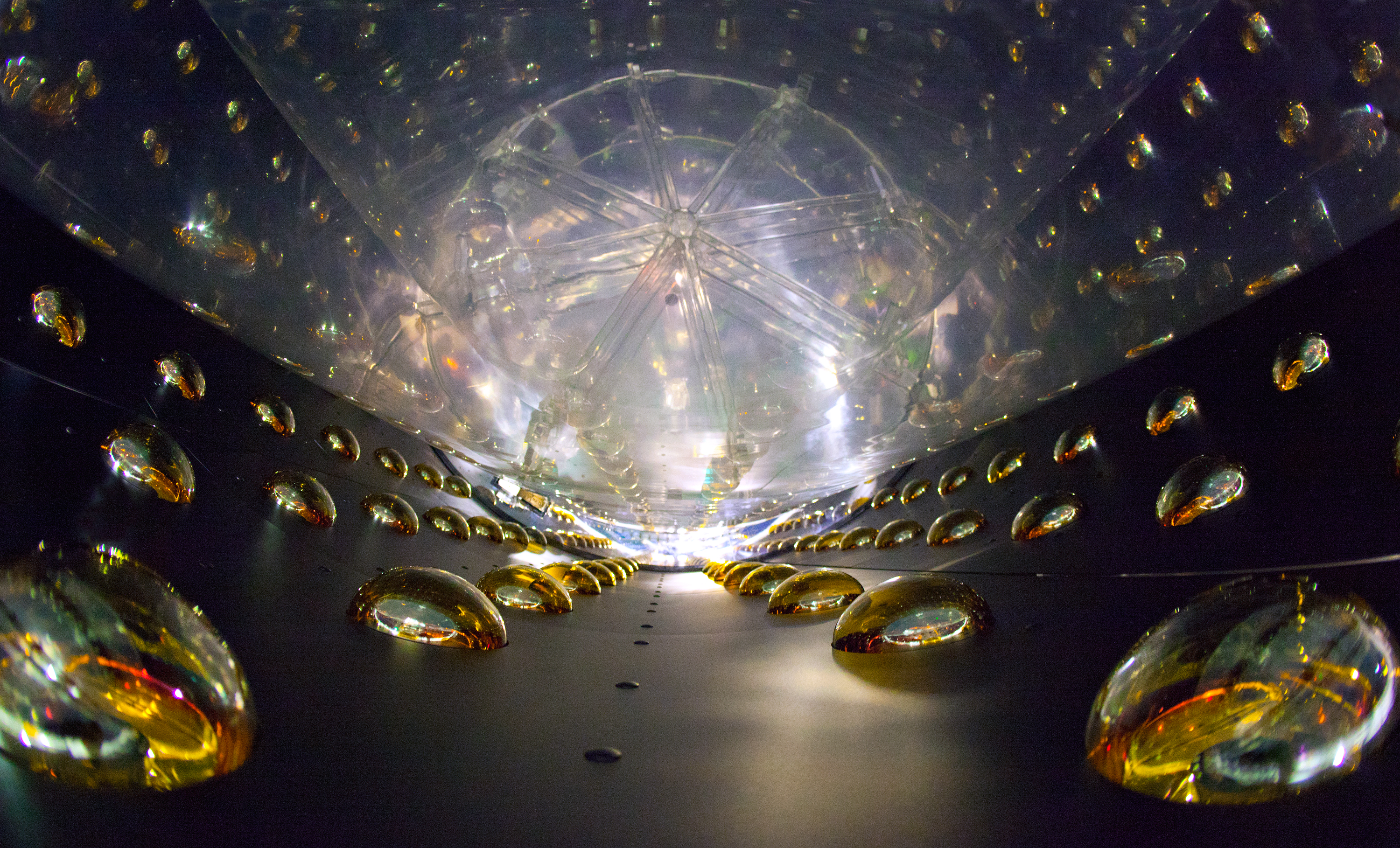 Inside view of Daya Bay detector.