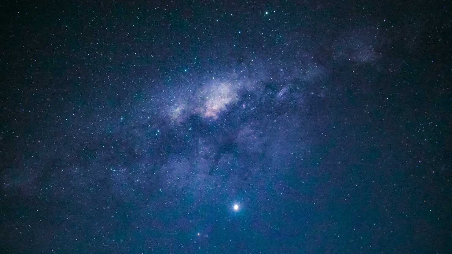 Looking at the Milky Way.