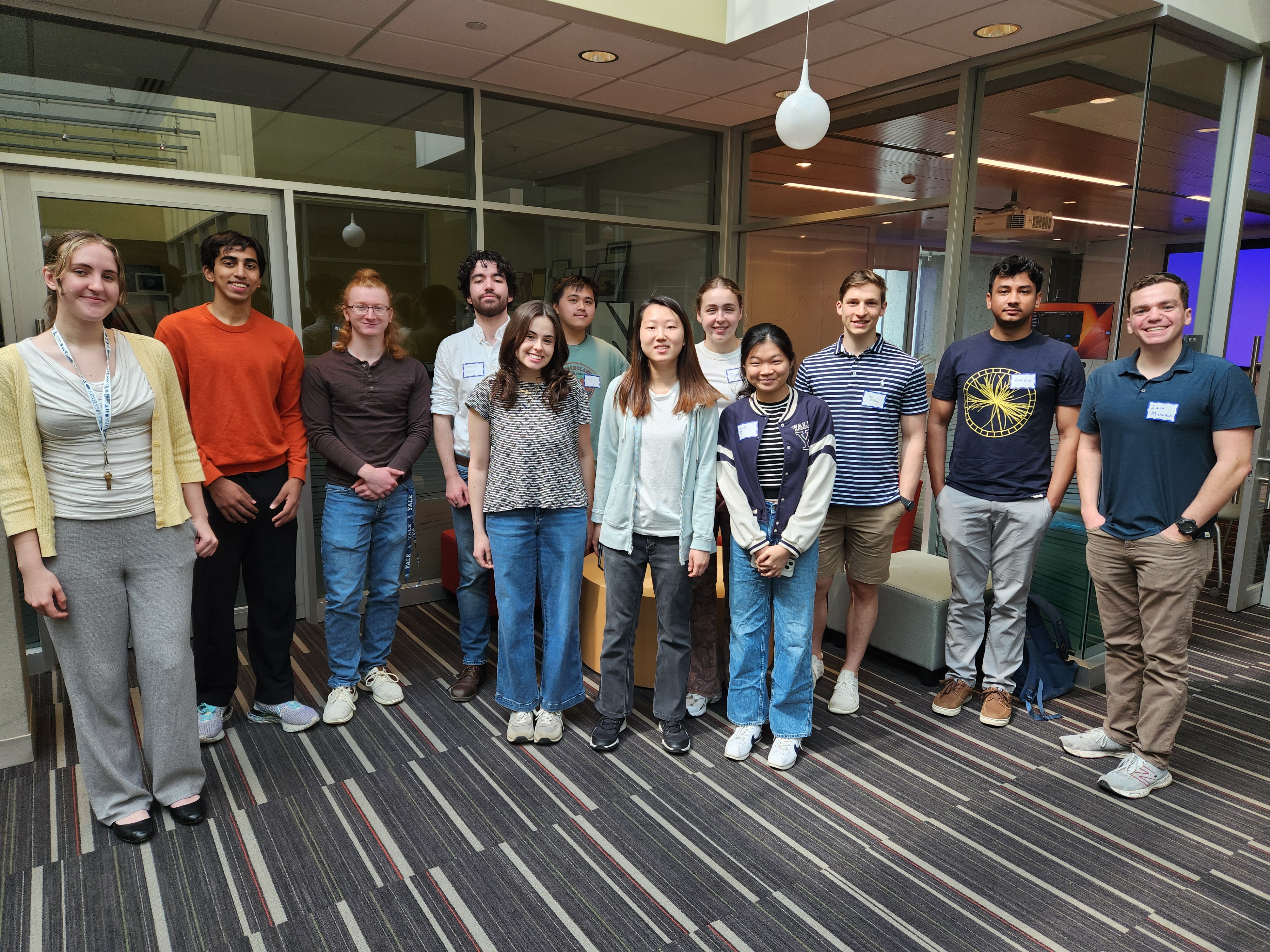 Group of summer students posing for picture.