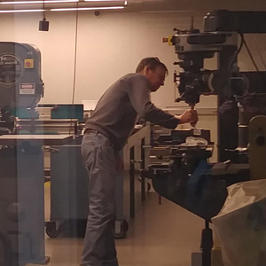 Craig Miller in Research Shop.