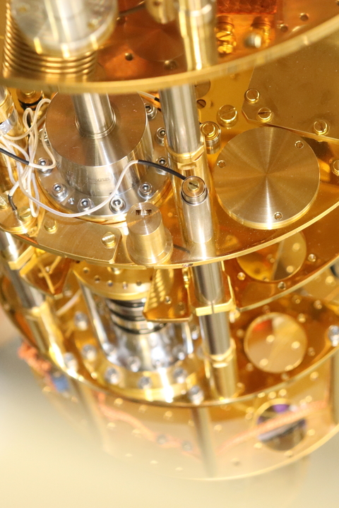 Inside HAYSTAC axion dark matter experiment instrument.
