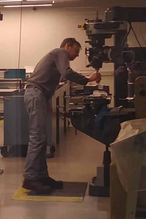 Craig Miller in Research Shop.