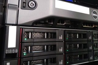 Close-up of server.