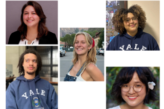 5 headshots of NSF GRFP 2025 Awardees in a collage.