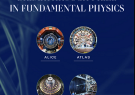 breakthrough prize flyer with images of the four experiments on it.