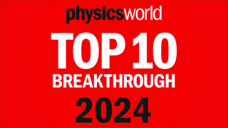 Physics World Top 10 Breakthrough 2024 logo.