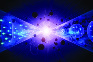 Image from P5 report illustrating a variety of different fields of science in abstract form.