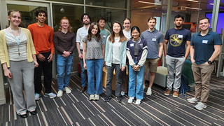 A group photo of summer student researchers