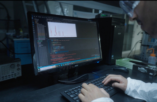 man using computer